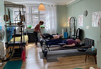 Pilates Experience.  Over 30 years’ of looking at people’s movements and bodies.  Constantly correcting and changing exercises for a person’s needs.